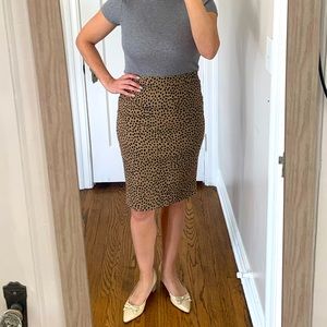J. Crew Leopard Print No. 2 Pencil Skirt
